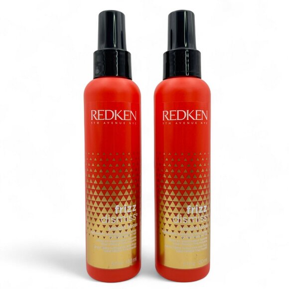 2x Redken Frizz Dismiss Smooth Force Lightweight Smoothing Lotion Spray 5 oz - Picture 1 of 6